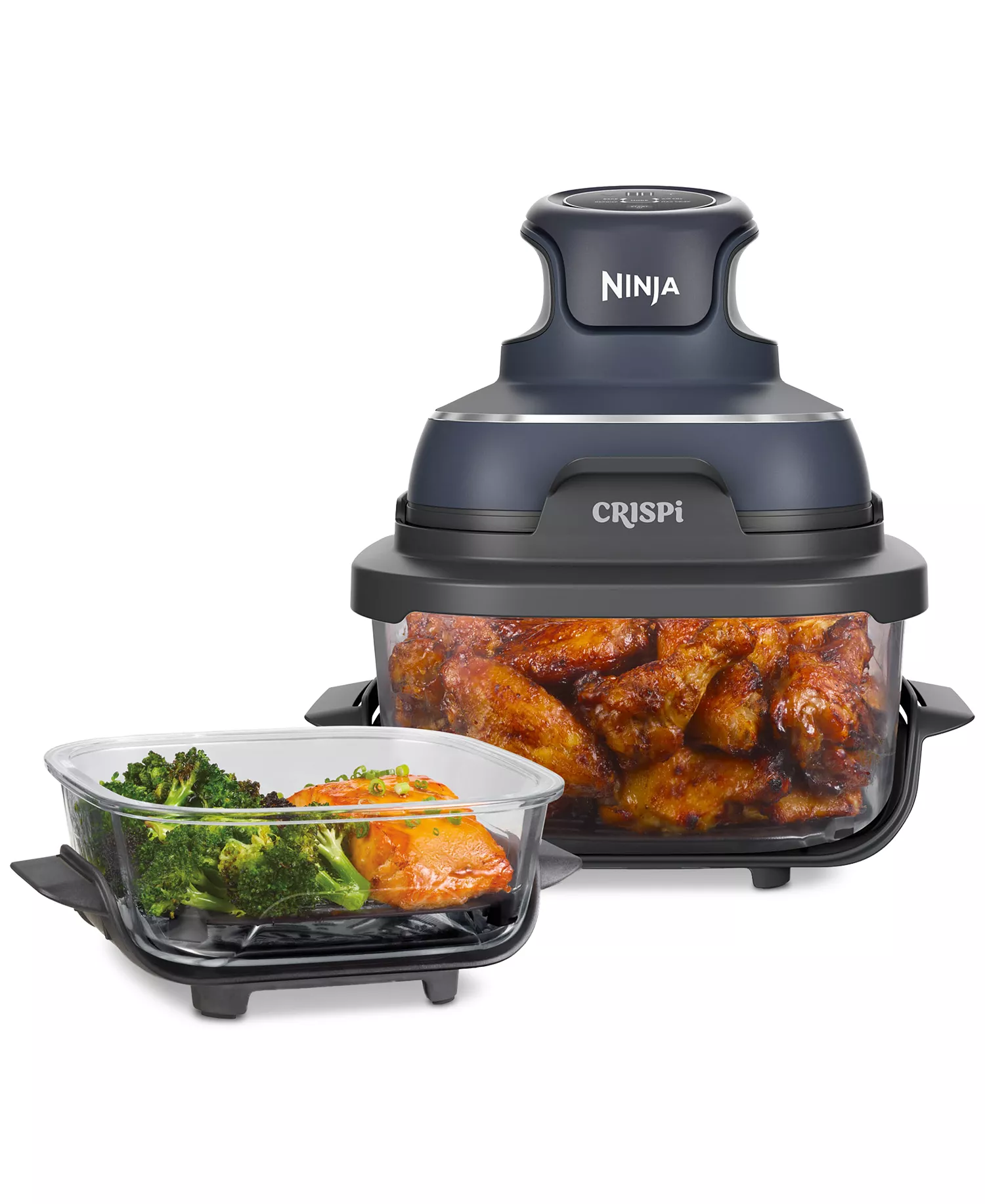 NINJA Crispi 4-in-1 Portable Glass Air Fryer Cooking System
