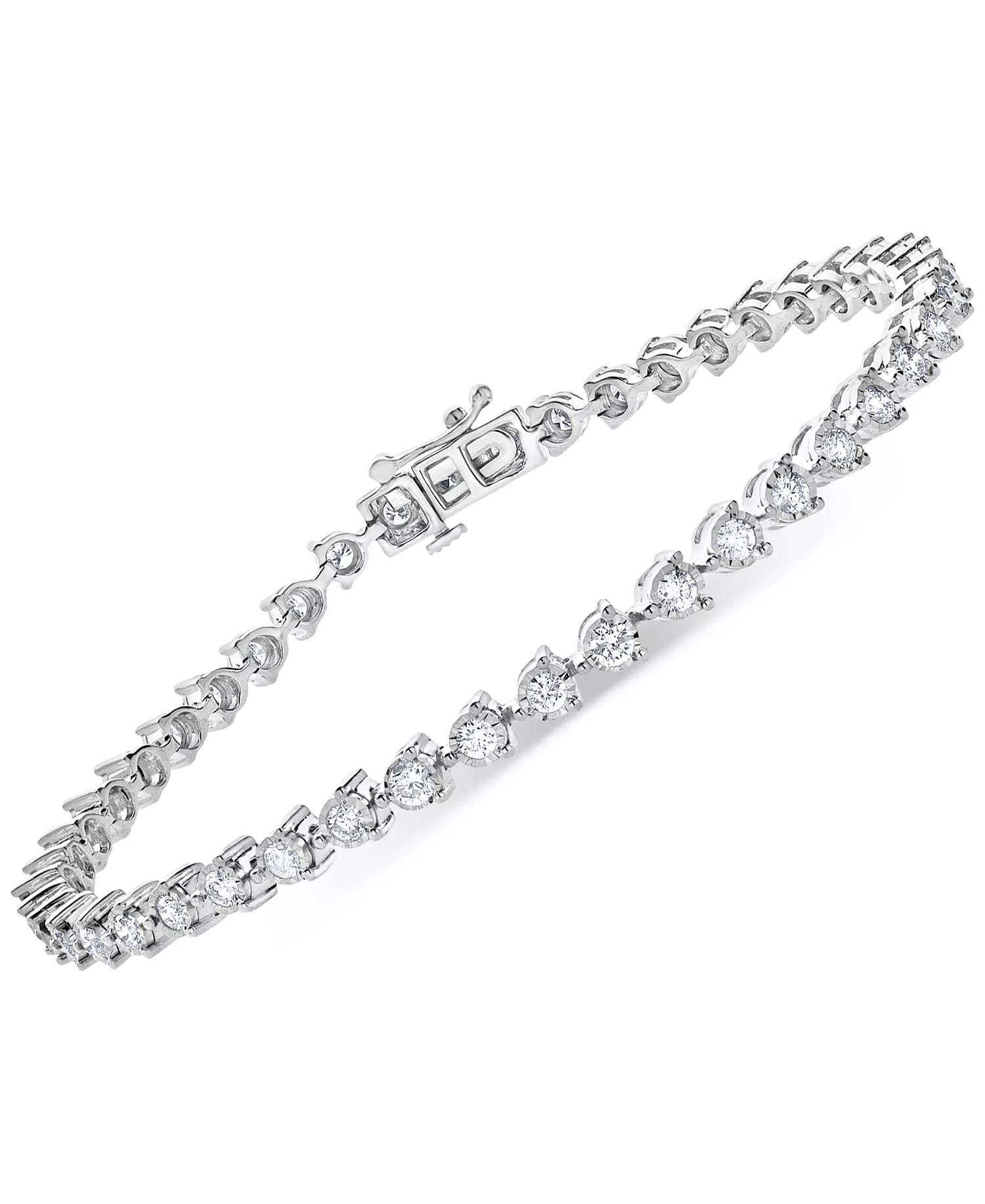 Lab Grown Diamond Tennis Bracelet (2 ct. t.w.) in Sterling Silver