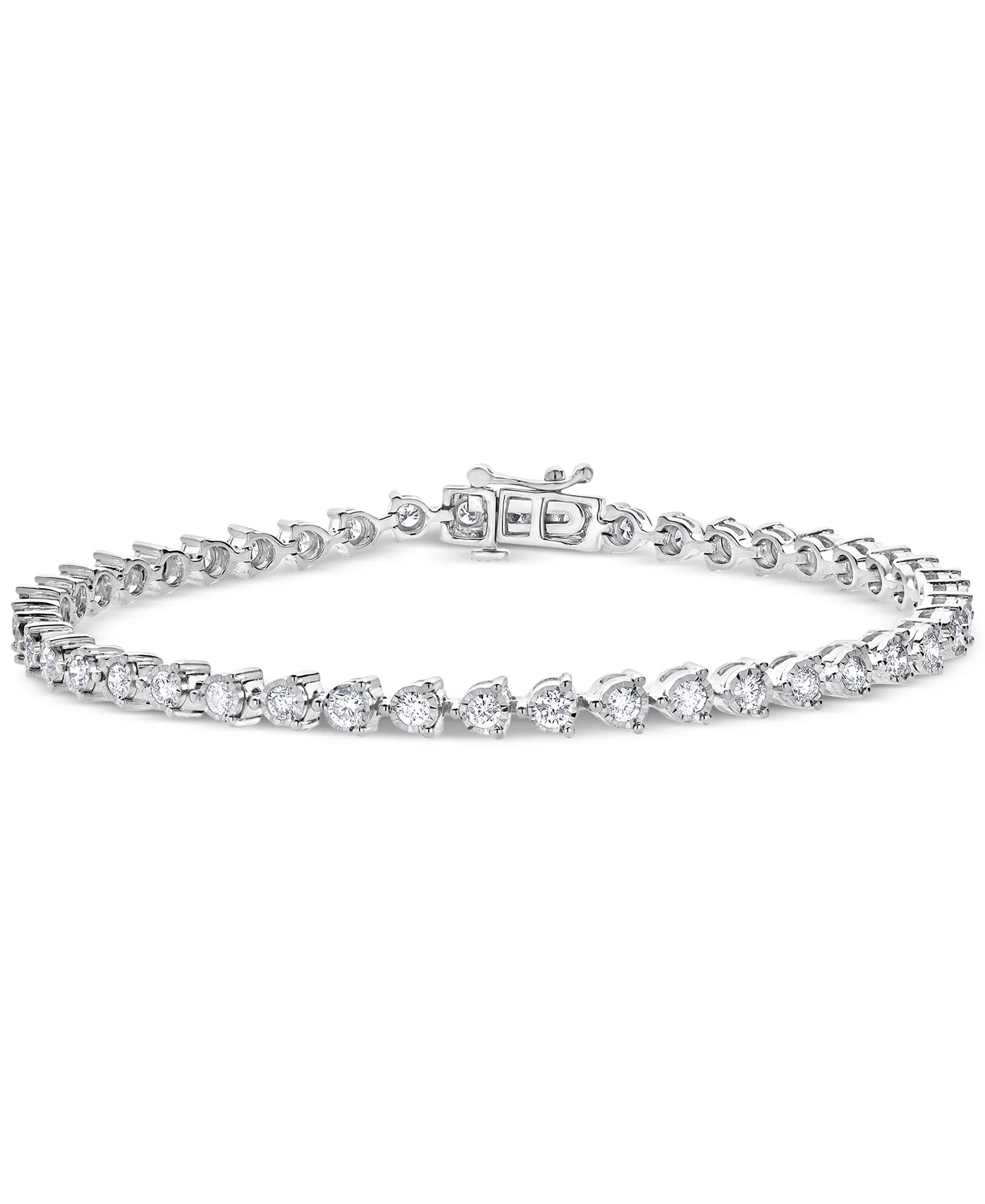 Lab Grown Diamond Tennis Bracelet (2 ct. t.w.) in Sterling Silver - Image 2