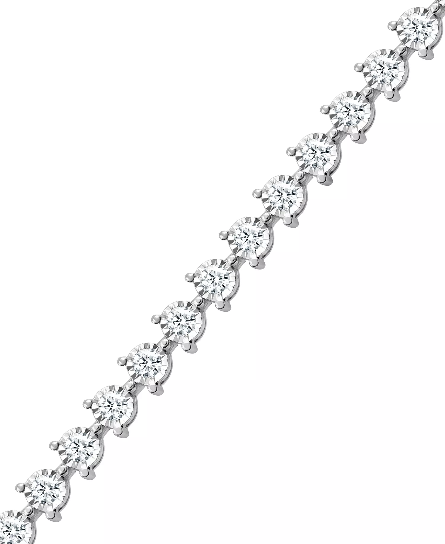 Lab Grown Diamond Tennis Bracelet (2 ct. t.w.) in Sterling Silver - Image 3