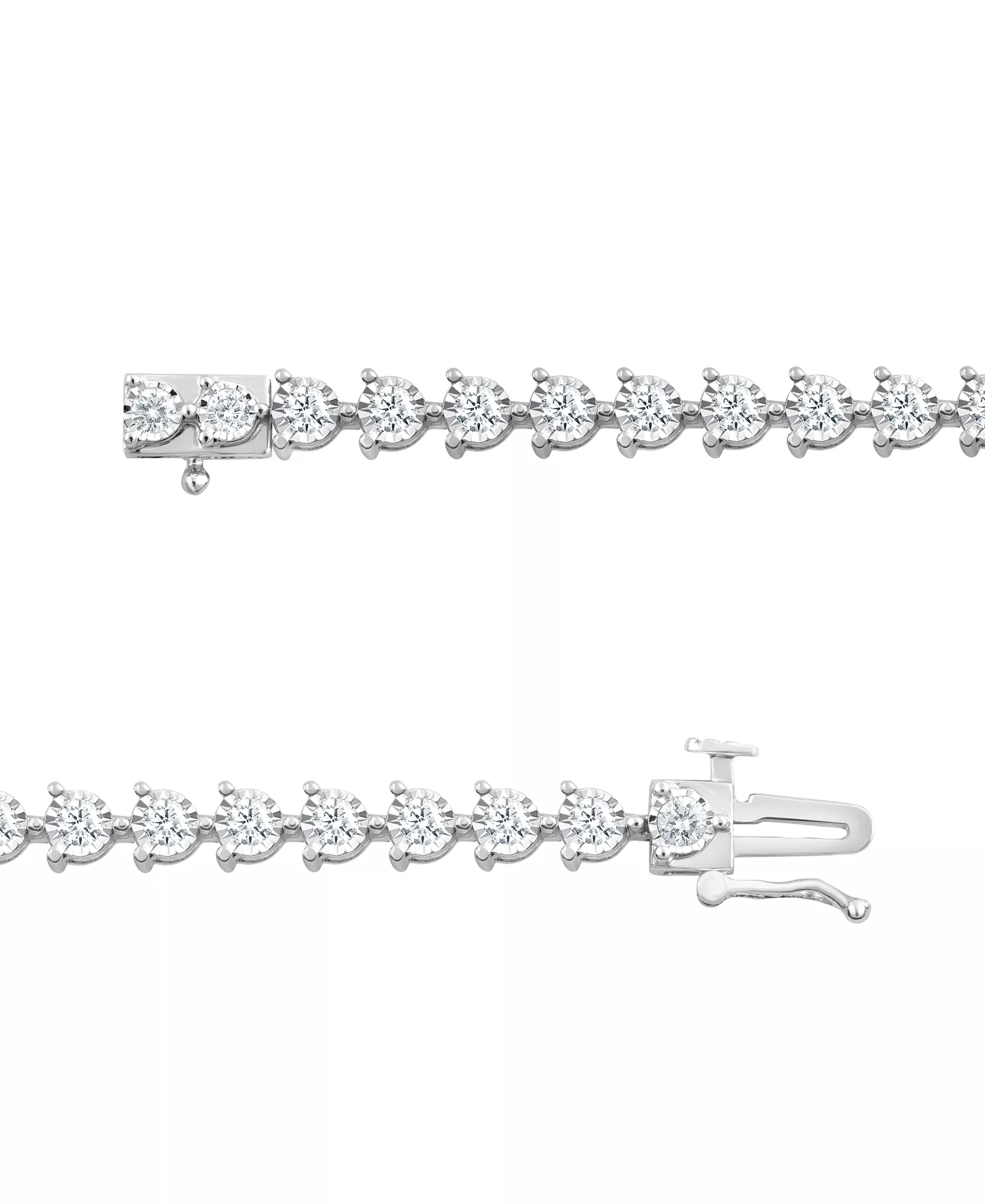 Lab Grown Diamond Tennis Bracelet (2 ct. t.w.) in Sterling Silver - Image 4