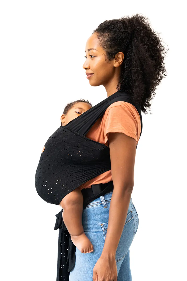 MOBY Embroidered Eyelet Easy-Wrap Baby Carrier - Image 2