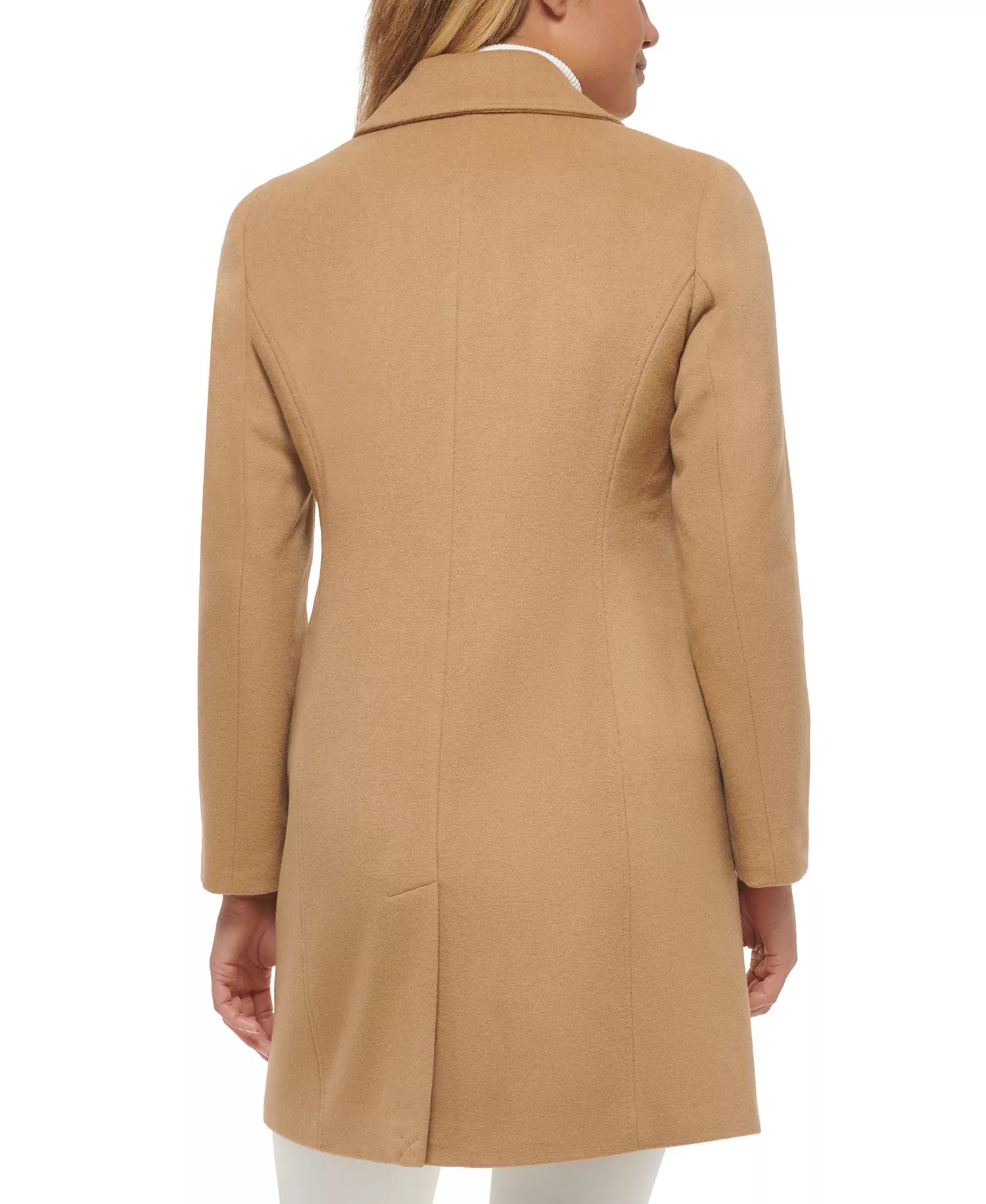Calvin Klein's Womens Single-Breasted Wool Blend Coat - Image 2