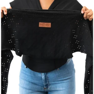 MOBY Embroidered Eyelet Easy-Wrap Baby Carrier