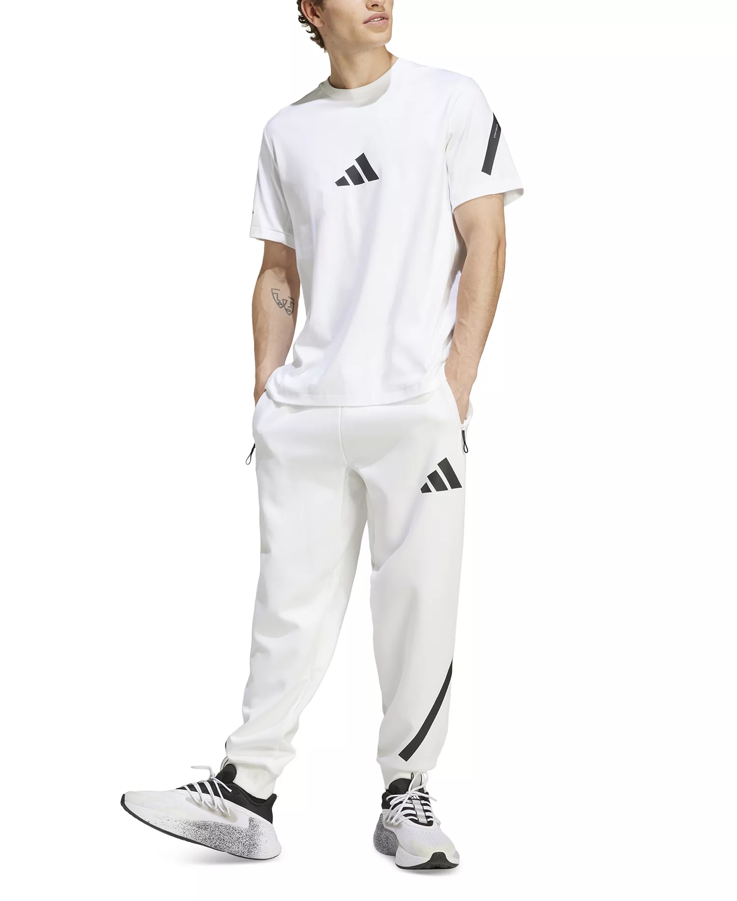 Adidas Men's Z.N.E. Short-Sleeve Crewneck T-Shirt - Image 2