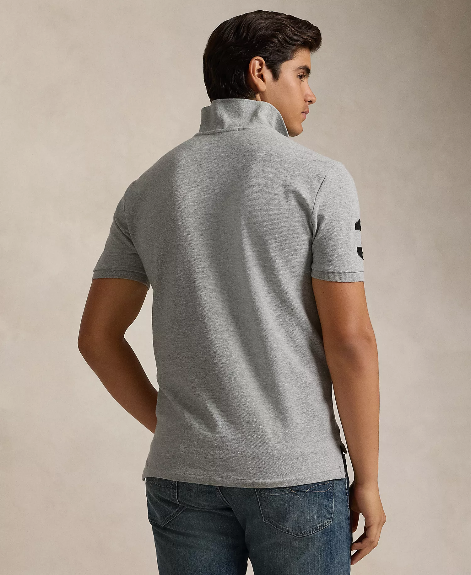 Men's Big Pony Custom Slim Fit Mesh Polo Ralph Lauren - Image 3