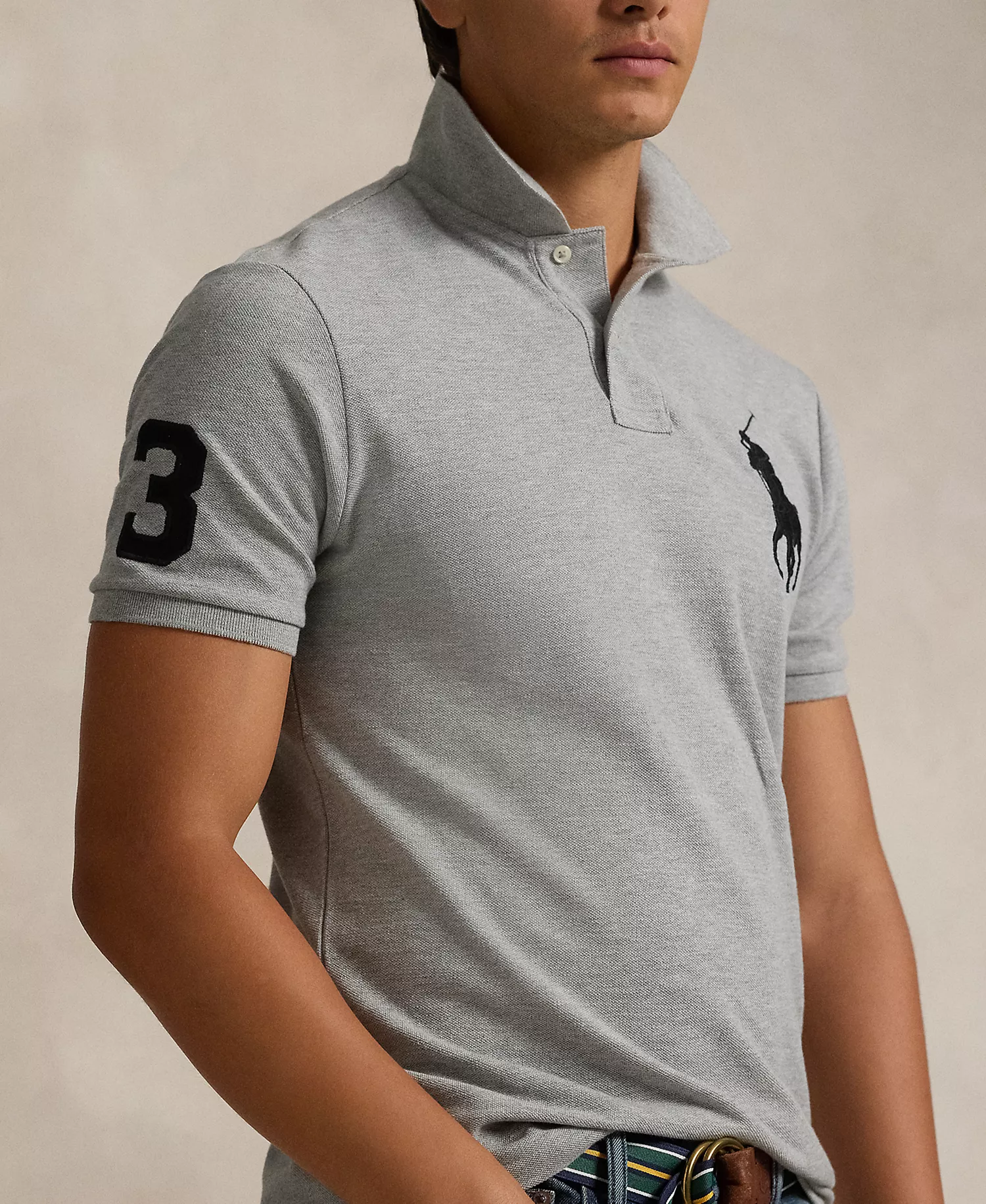 Men's Big Pony Custom Slim Fit Mesh Polo Ralph Lauren - Image 4