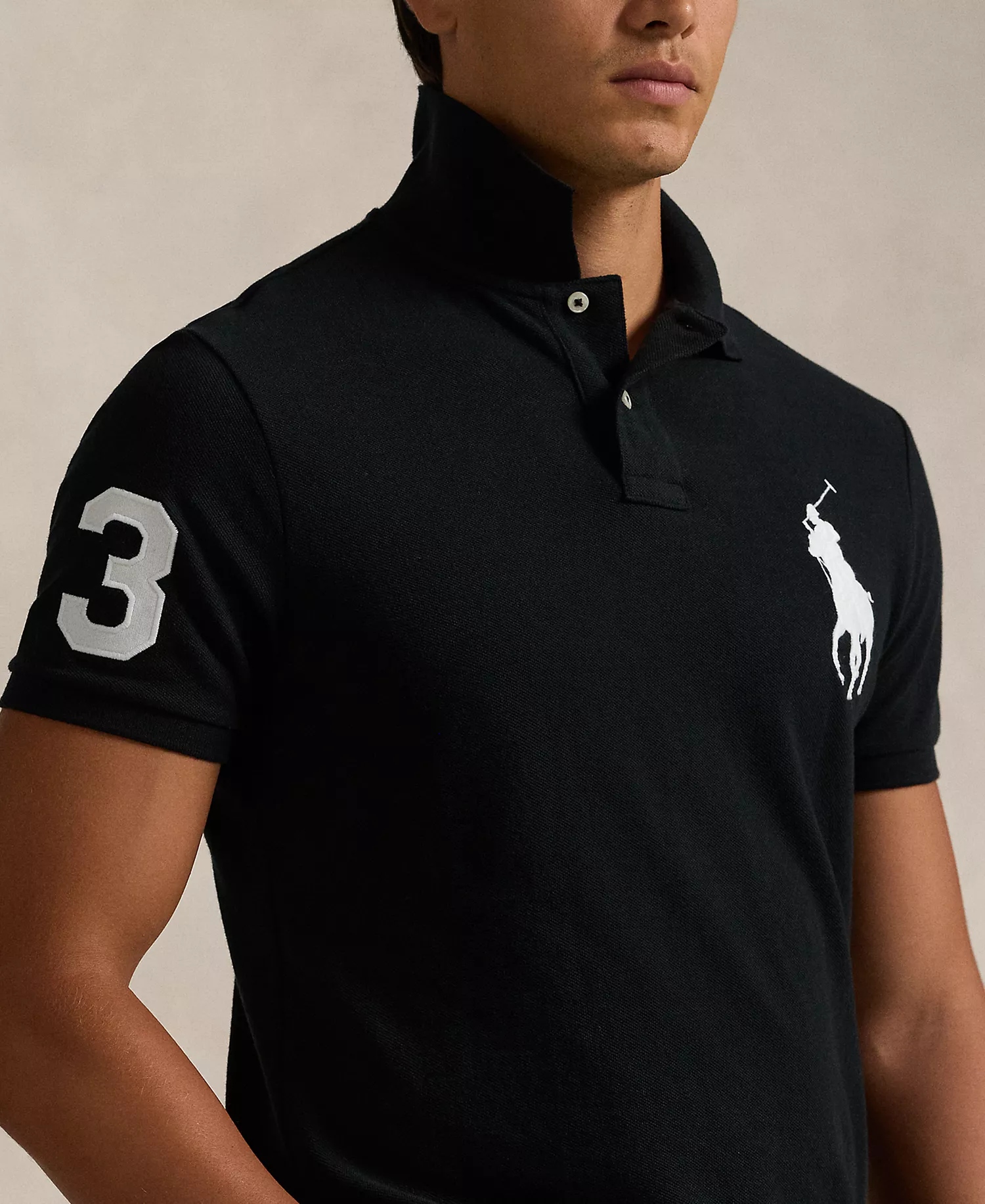 Men's Big Pony Custom Slim Fit Mesh Polo Ralph Lauren - Image 9