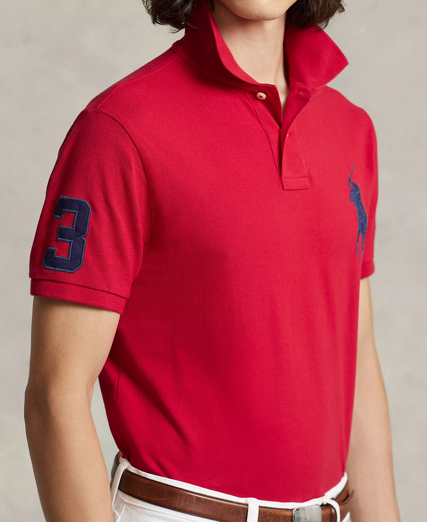 Men's Big Pony Custom Slim Fit Mesh Polo Ralph Lauren - Image 10