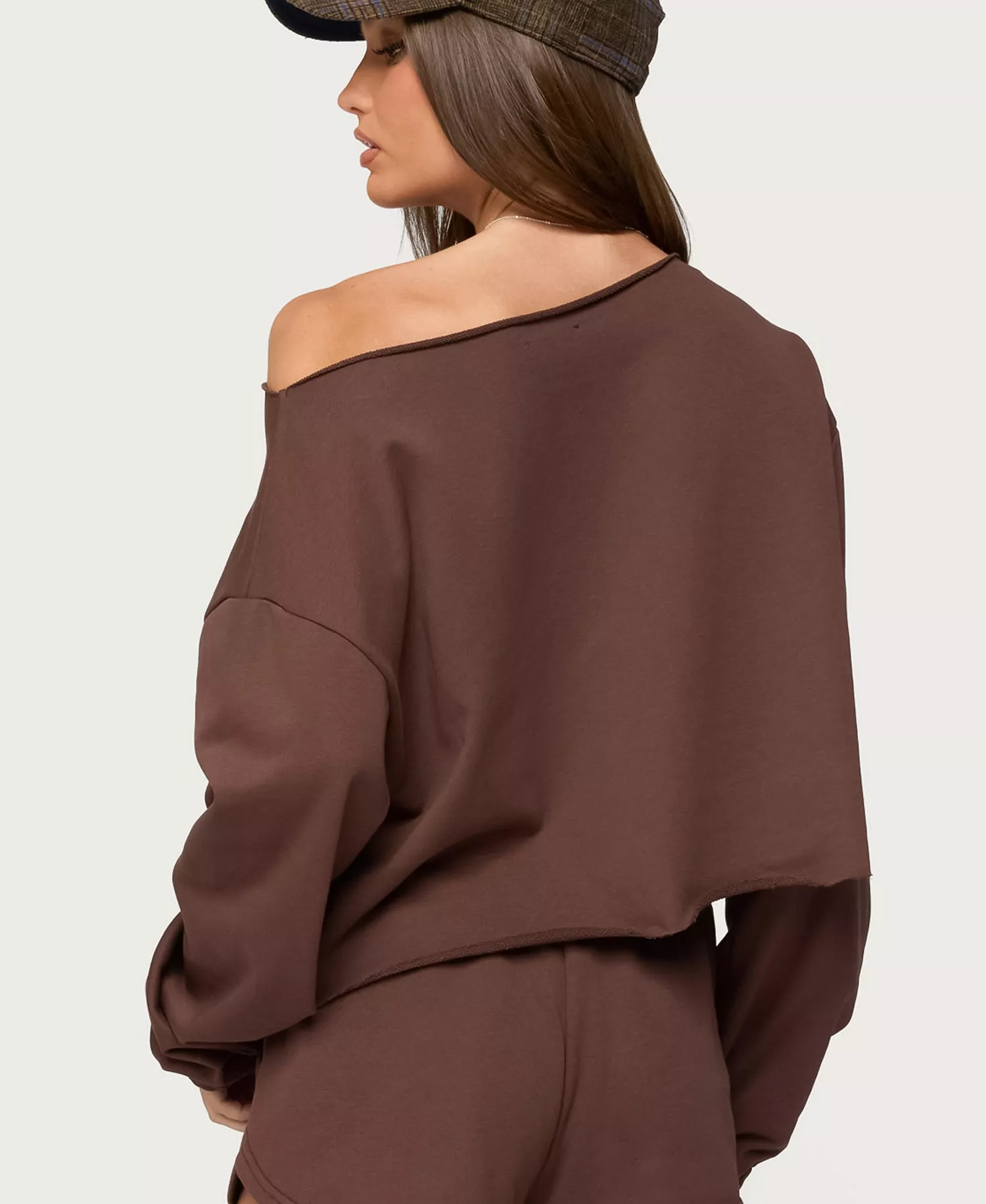 Edikted Women's Kordelia Off Shoulder Sweatshirt - Image 3