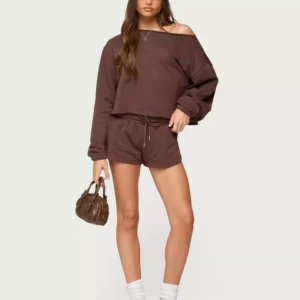 Edikted Women's Kordelia Off Shoulder Sweatshirt