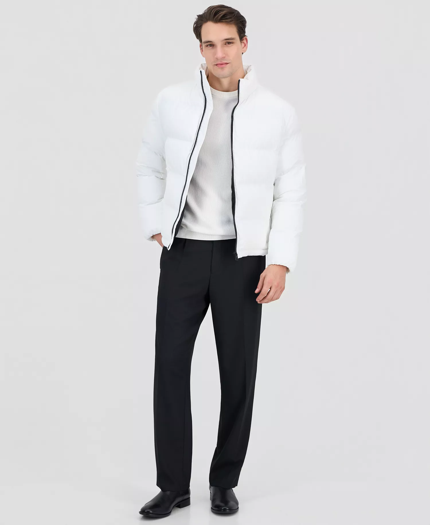 HUGO by Men's Beazly Coated Puffer Jacket