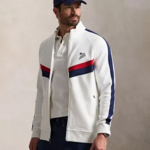 Men's Big & Tall Double-Knit Track Jacket by Polo Ralph Lauren