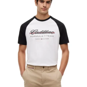 Tommy Hilfiger x Cadillac F1® Men's Script Raglan T-Shirt