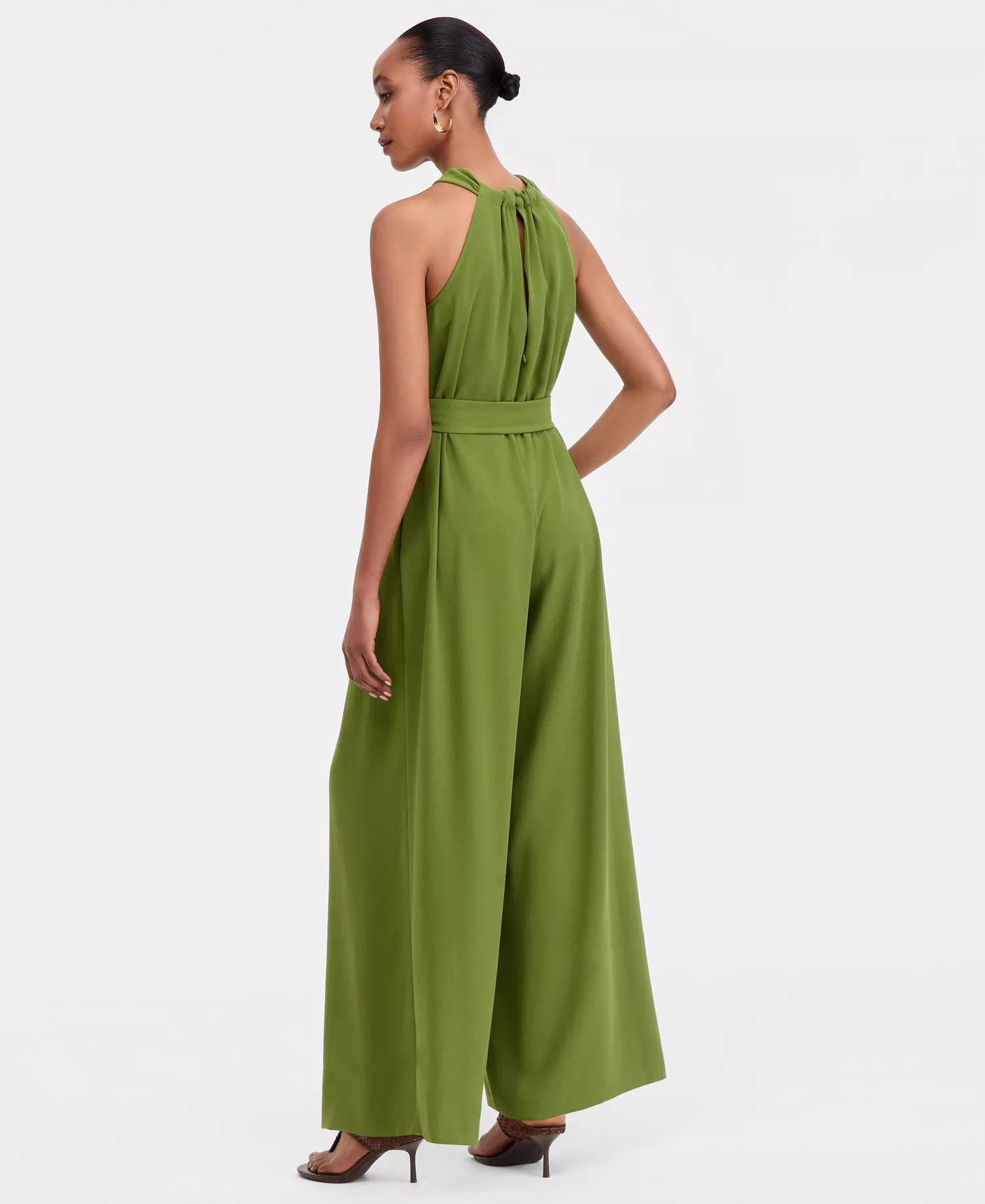 I.N.C. International Women's Halter-Neck Sleeveless Wide-Leg Jumpsuit - Image 2
