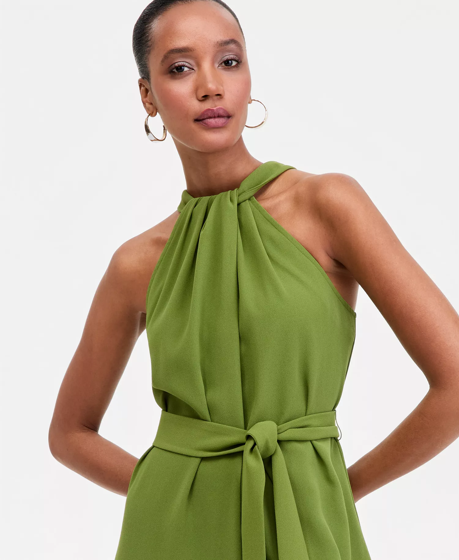 I.N.C. International Women's Halter-Neck Sleeveless Wide-Leg Jumpsuit - Image 3