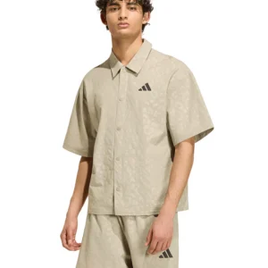 Adidas Men's Tech Leopard Short-Sleeve Shirt