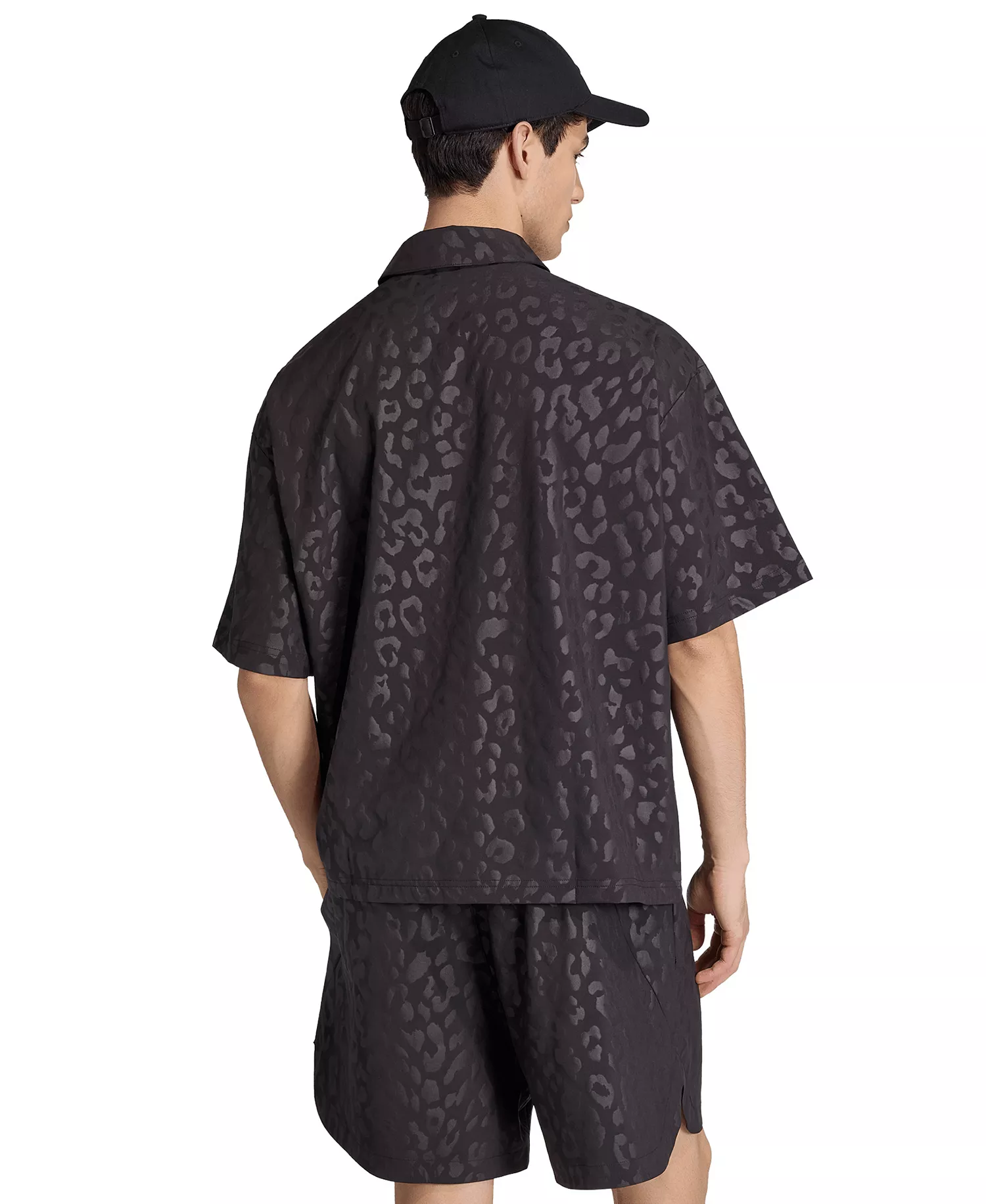 Adidas Men's Tech Leopard Short-Sleeve Shirt - Image 6