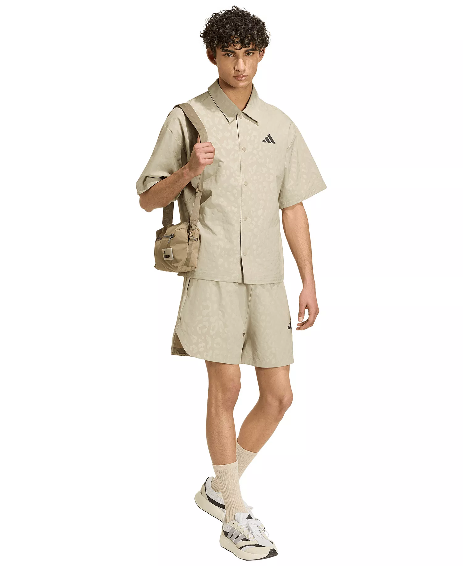 Adidas Men's Tech Leopard Short-Sleeve Shirt - Image 2