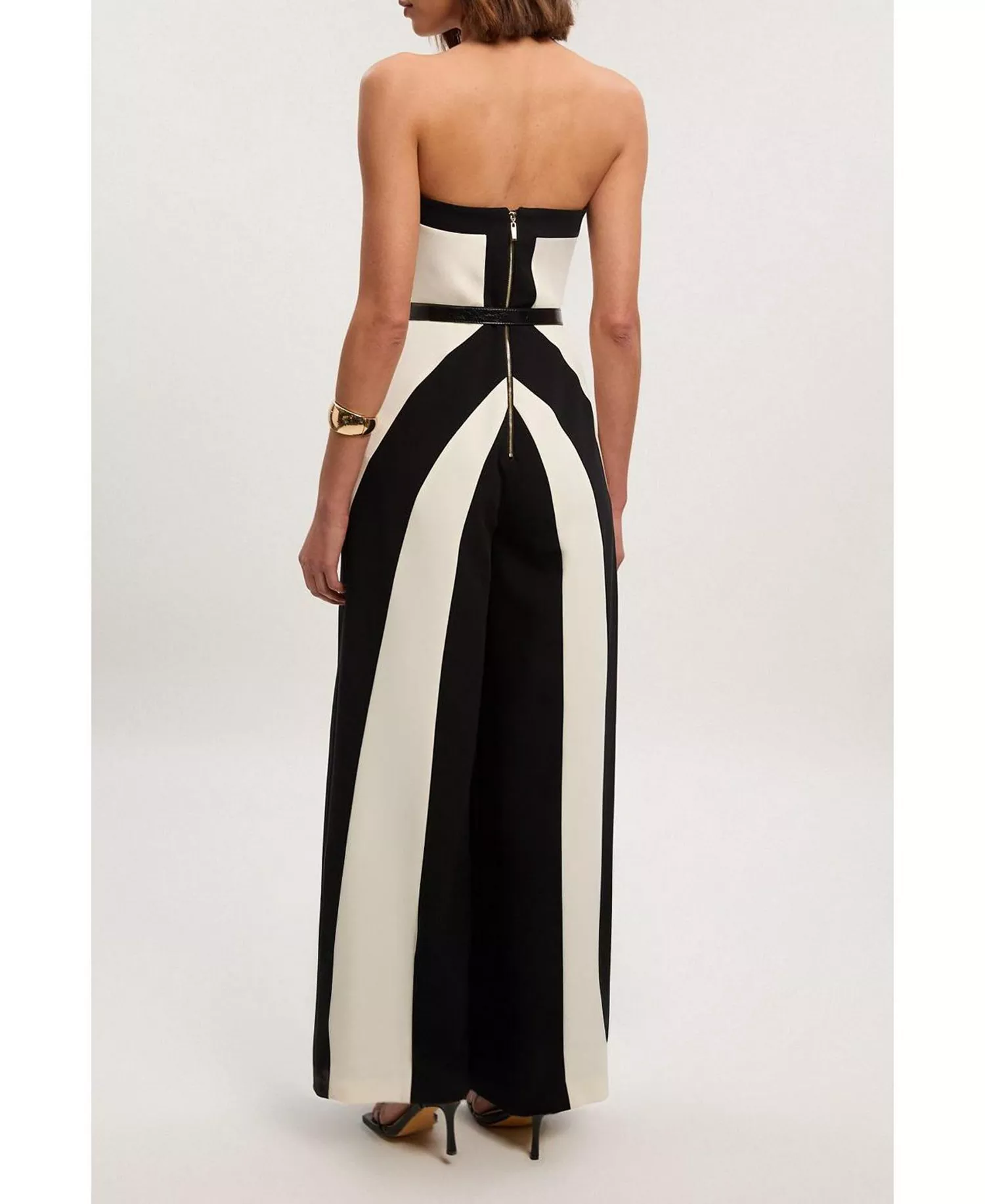 Karen Millen Women's Block Bandeau Jumpsuit - Image 5
