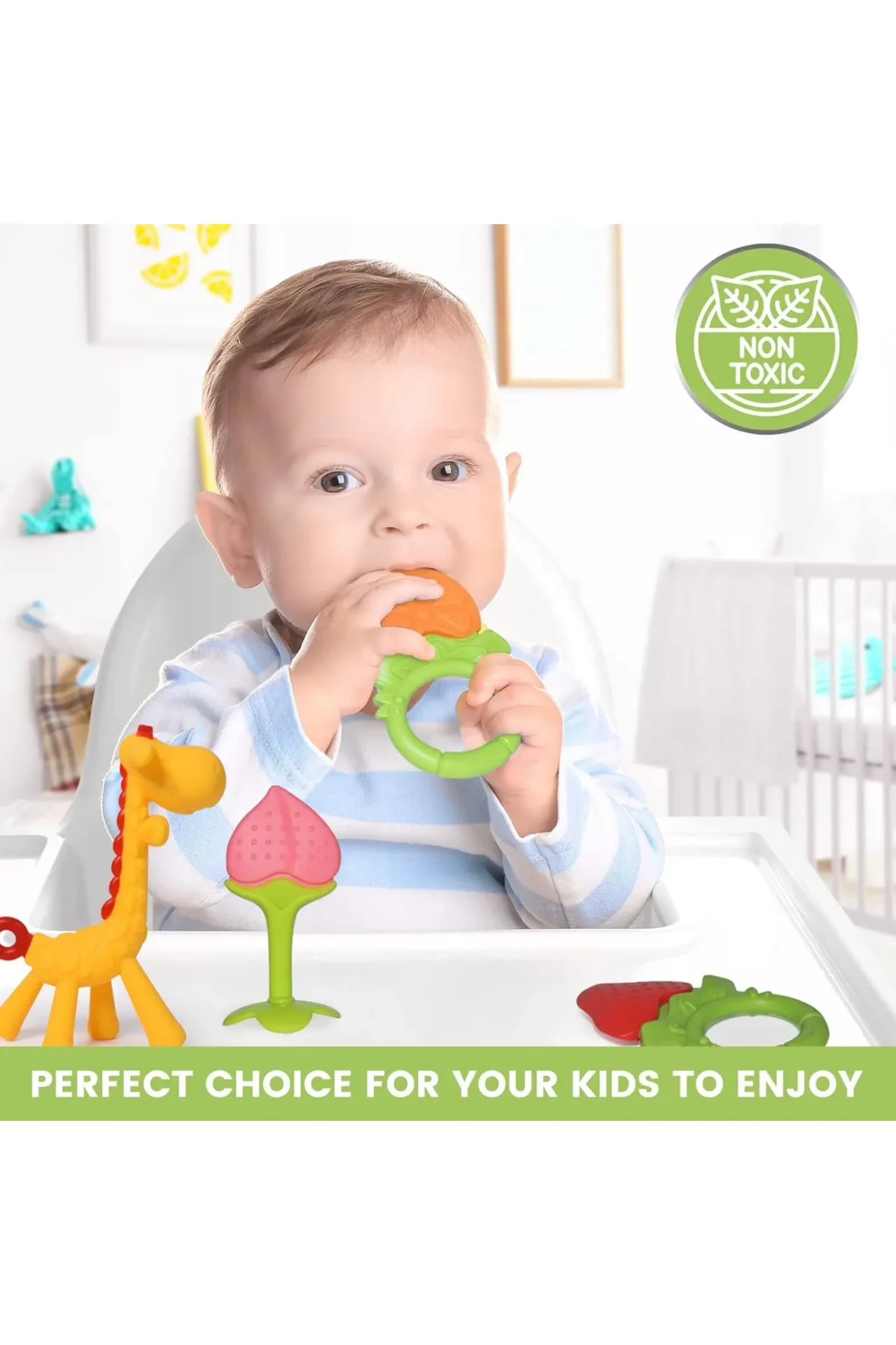 Sperric Silicone Baby Teethers Freezer Safe Gift Set - Image 5
