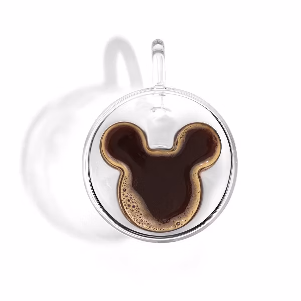 JoyJolt Disney Mickey Mouse 3D Espresso Cups - Set of 2 - Image 2