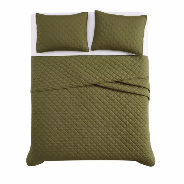 Cannon 3pc Full/Queen Percale Quilt Set - Image 21