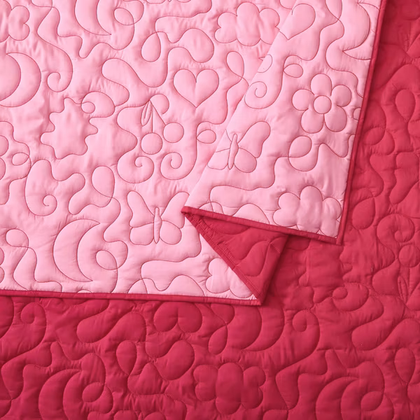 Prism Full/Queen Pink Icon Quilted Comforter - Image 5