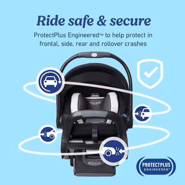 Graco SnugRide SnugFit DLX Infant Car Seat Featuring Safety Surround - Image 5