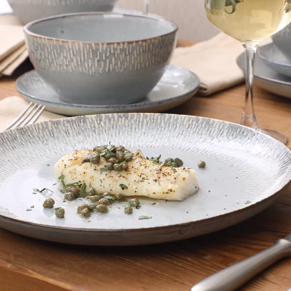 Gibson Elite Jasper 16 Piece Plates and Bowls Reactive Glaze Dishes Stoneware Ceramic Dinnerware Set - Image 3