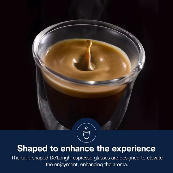 DeLonghi 6oz Cappuccino Double Wall Thermal Glasses - Image 4