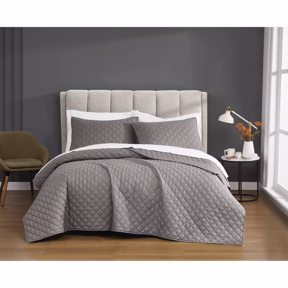 Cannon 3pc Full/Queen Percale Quilt Set - Image 15
