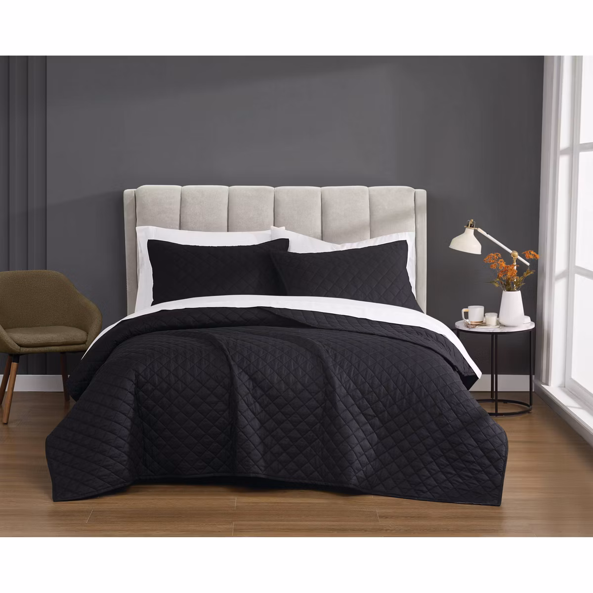 Cannon 3pc Full/Queen Percale Quilt Set - Image 8