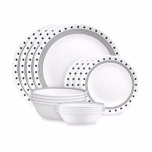 Corelle 16pc Vitrelle City Block Dinnerware Set