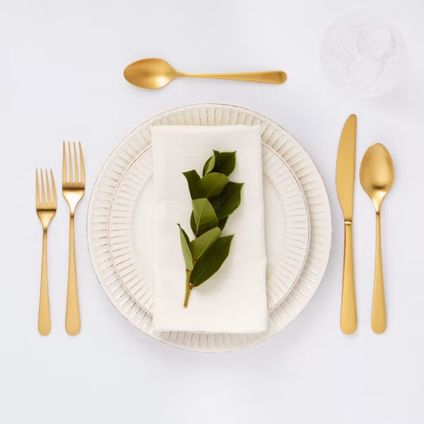 20pc Harrington Flatware Set Gold - Threshold™ - Image 3