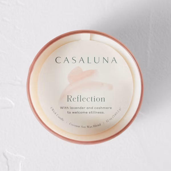 Casaluna™ - Reflection Salted Glass Wellness Jar Candle Pink 12oz - Image 18