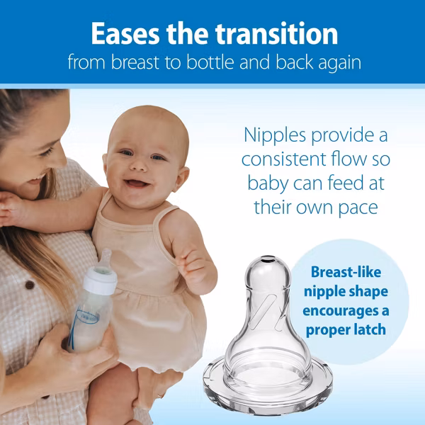 Dr. Brown's 4oz Anti-Colic Options+ Narrow Baby Bottle with Level 1 Slow Flow Nipple- 3pk - Image 6