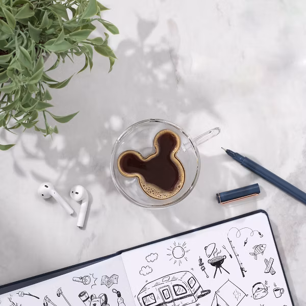 JoyJolt Disney Mickey Mouse 3D Espresso Cups - Set of 2 - Image 7