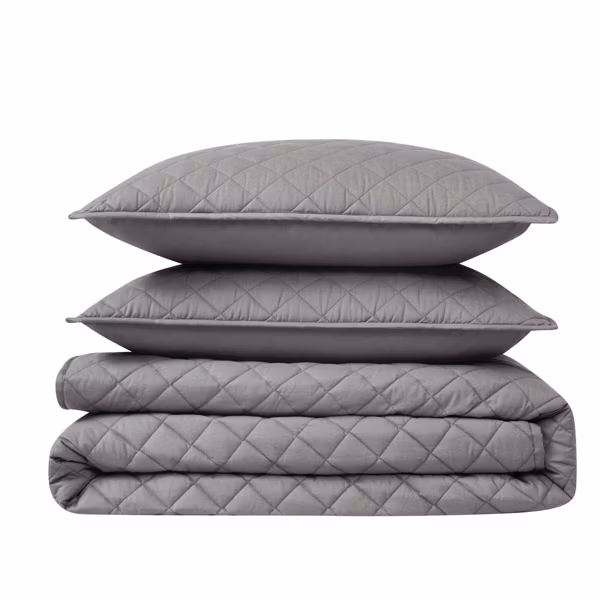 Cannon 3pc Full/Queen Percale Quilt Set - Image 16