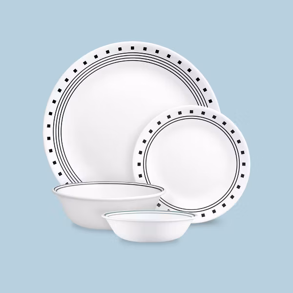 Corelle 16pc Vitrelle City Block Dinnerware Set - Image 3