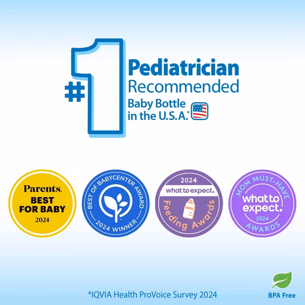 Dr. Brown's 4oz Anti-Colic Options+ Narrow Baby Bottle with Level 1 Slow Flow Nipple- 3pk - Image 4