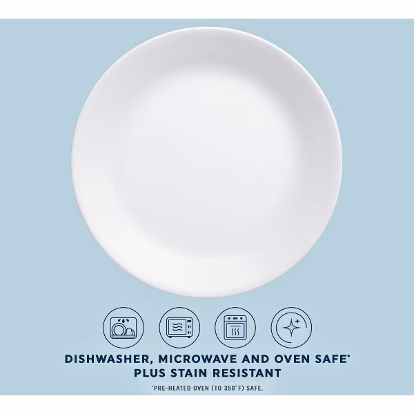 Corelle 16pc Winter Frost White Dinnerware Set - Image 5