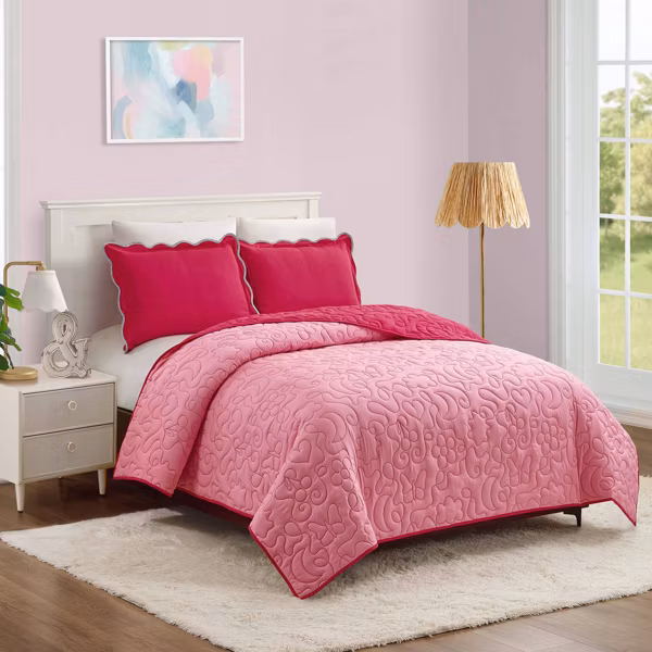 Prism Full/Queen Pink Icon Quilted Comforter - Image 2