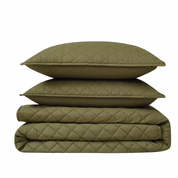 Cannon 3pc Full/Queen Percale Quilt Set - Image 20