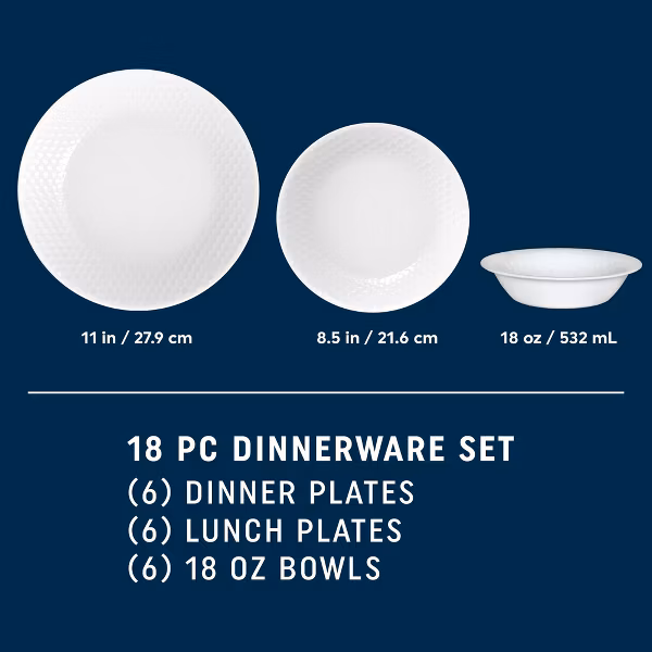 Corelle 18pc Honey Bee Dinnerware Set - Image 7