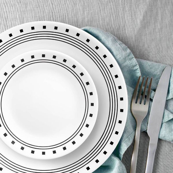 Corelle 16pc Vitrelle City Block Dinnerware Set - Image 4