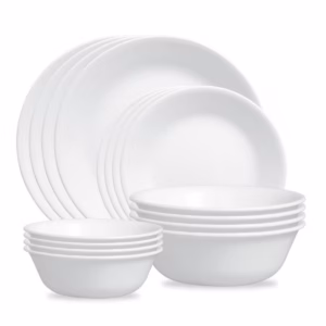 Corelle 16pc Winter Frost White Dinnerware Set
