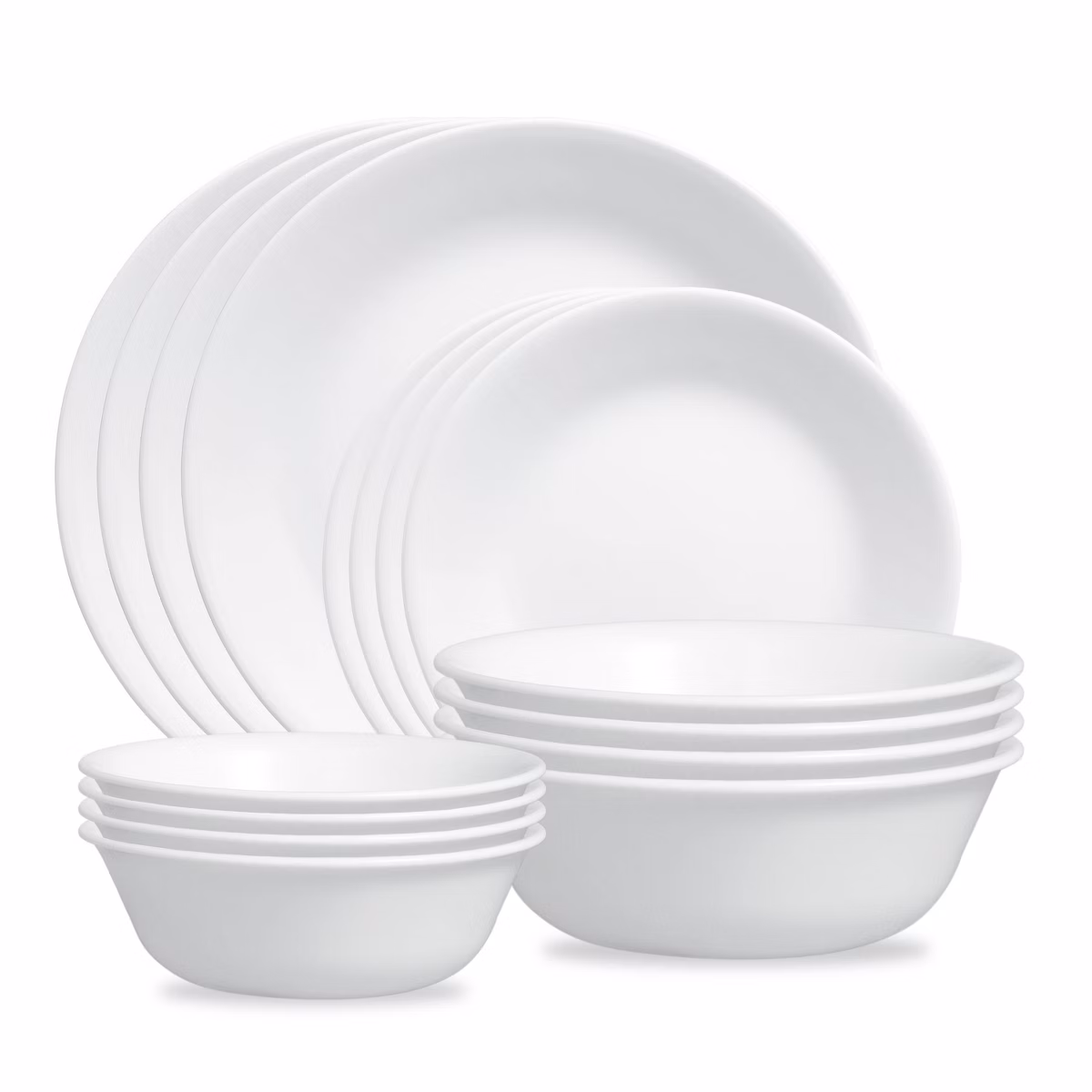 Corelle 16pc Winter Frost White Dinnerware Set
