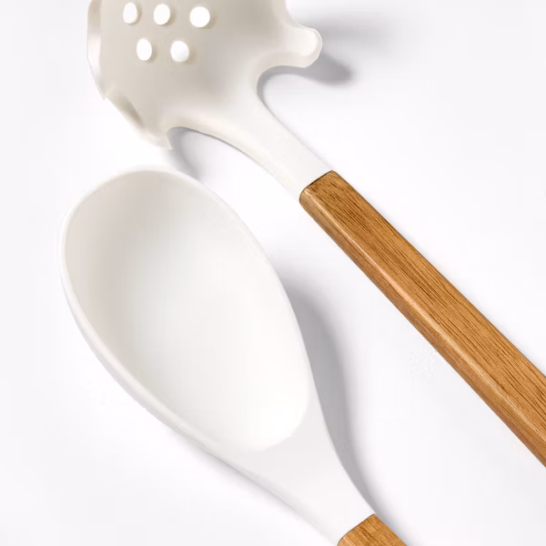 Figmint™-10pc Silicone/Acacia Kitchen Utensil Set - Image 3
