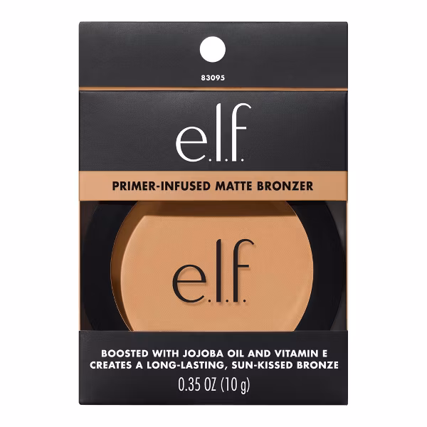 e.l.f. Primer-Infused Bronzer Forever Sunkissed - 0.35oz: Vegan, Paraben-Free, Hydroquinone-Free, Pressed Powder - Image 10